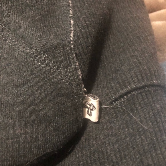 Size M TNA charcoal grey faux fur lined hoodie - Picture 4 of 4